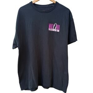 Madonna Celebration Tour Party Crasher Black Pink t-shirt Size XL